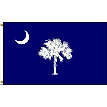 SS COLLECTIBLES 4 ft. X 6 ft. Nyl-Glo South Carolina Flag SS2521590